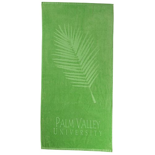 Tone on Tone Stock Art Towel - Palm Frond Main Image