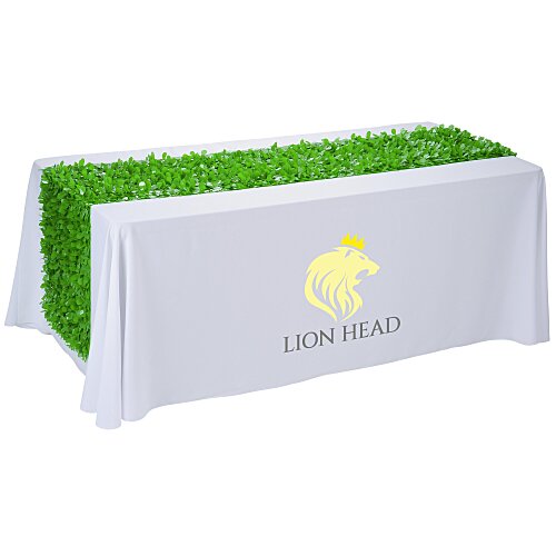 Serged 6' Closed-Back Table Throw with Floral Runner Main Image