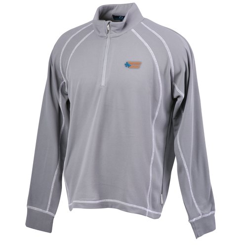 Vansport Lightweight Waffle 1/4 Zip Fleece-Men's-Closeout Main Image