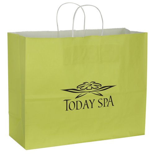 Solid Tinted Recycled Paper Bags  - 13" x 16" Main Image