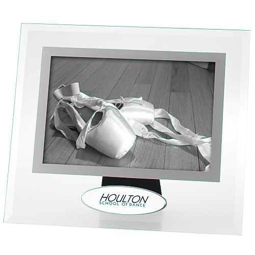 4" x 6" Glass Frame with Metal Plate Main Image