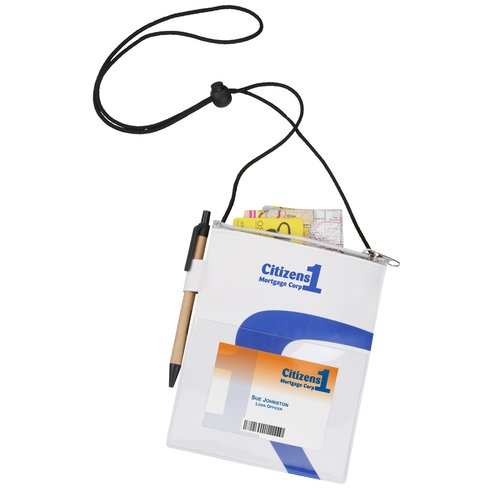Wave Badge Holder - Closeout Main Image