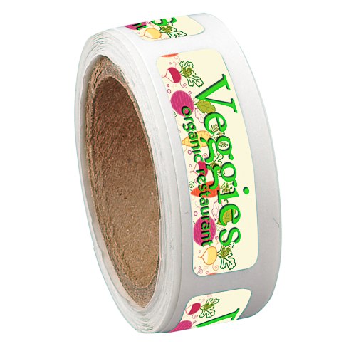 Full Color Sticker by the Roll - Rectangle - 5/16" x 1-1/8" Main Image