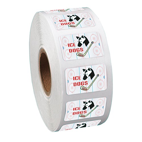 Full Color Sticker by the Roll - Rectangle - 5/8" x 1" Main Image