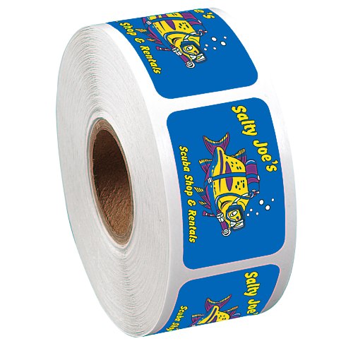Full Color Sticker by the Roll - Rectangle - 1" x 1-1/2" Main Image