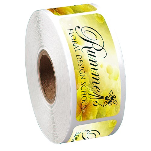 Full Color Sticker by the Roll - Rectangle - 1" x 2-1/2" Main Image