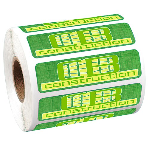 Full Color Sticker by the Roll - Rectangle - 3/4" x 2-3/4" Main Image