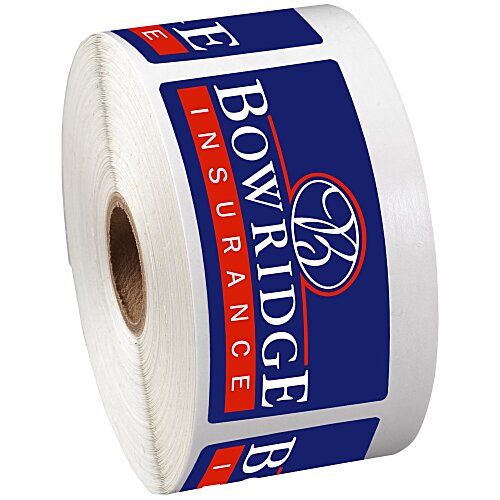Full Color Sticker by the Roll - Rectangle - 1-1/2" x 3" Main Image