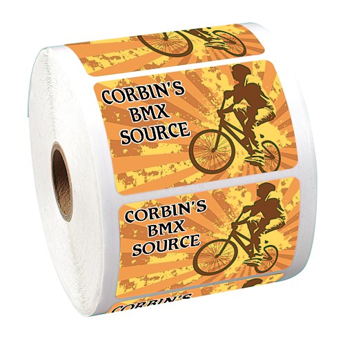 Full Color Sticker by the Roll - Rectangle - 1-3/4" x 2-3/4" Main Image