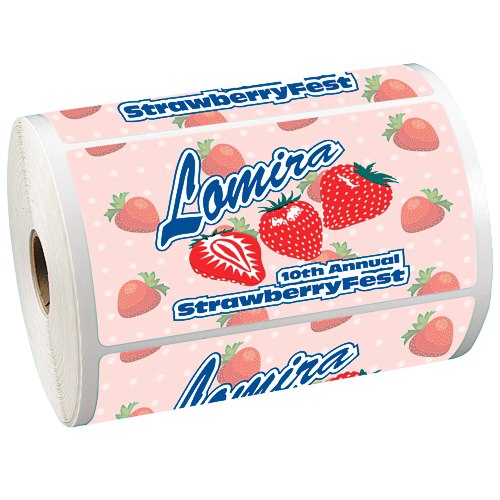 Full Color Sticker by the Roll - Rectangle - 2-3/4" x 5-1/4" Main Image