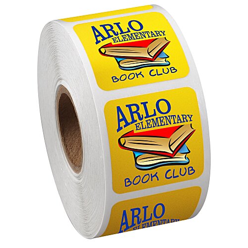 Full Color Sticker by the Roll - Square - 1-1/4" x 1-1/4" Main Image