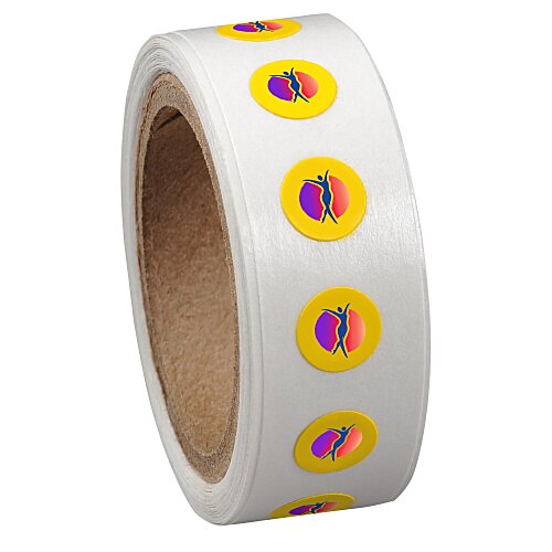 Full Color Sticker by the Roll - Circle - 1/4" Main Image