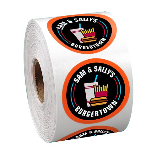 Full Color Sticker by the Roll - Circle - 1-3/4" Main Image
