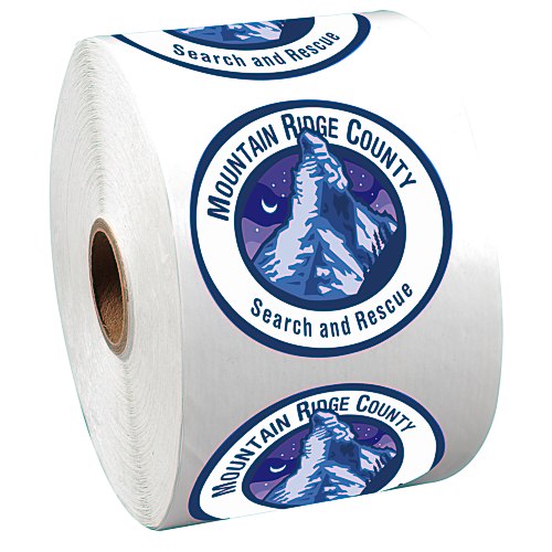 Full Color Sticker by the Roll - Circle - 2 1/4 inches Main Image