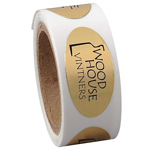 Sticker by the Roll - Oval - 1/2" x 1" Main Image