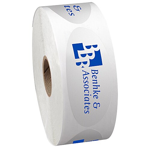 Sticker by the Roll - Oval - 1-1/4" x 3" Main Image