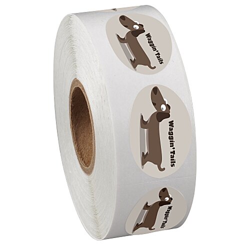 Full Color Sticker by the Roll - Oval - 3/4" x 1-1/8" Main Image