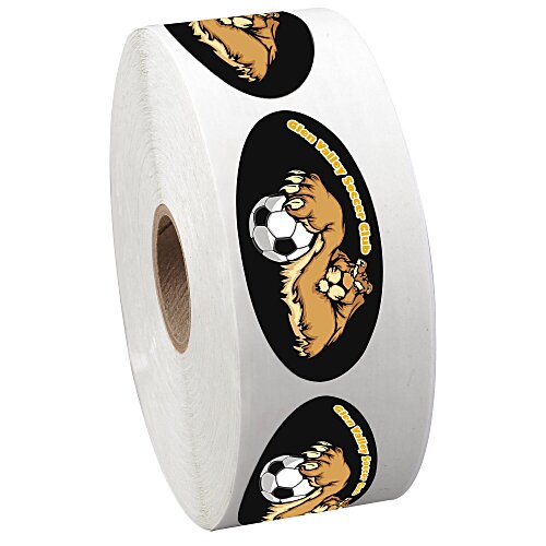 Full Color Sticker by the Roll - Oval - 1-1/16" x 2-1/8" Main Image