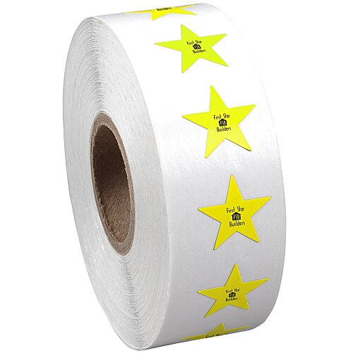 Sticker by the Roll - Star - 9/16" x 5/8" Main Image