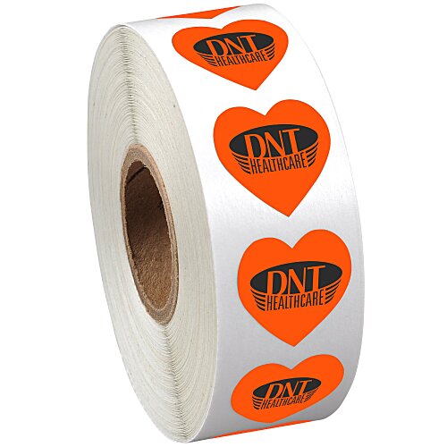 Sticker by the Roll - Heart - 3/4" x 3/4" Main Image