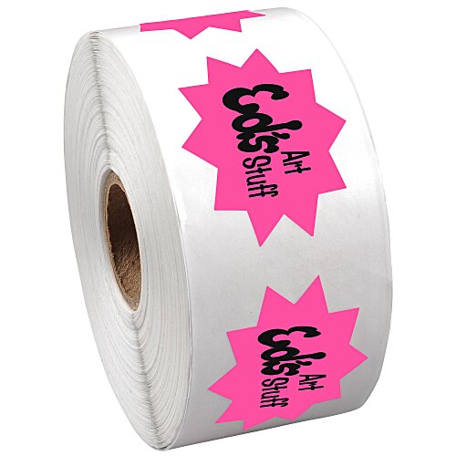 Sticker by the Roll - Burst - 1-7/16" x 1-13/16" Main Image