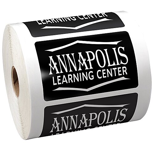 Lapel Sticker by the Roll - Rectangle - 3-1/2" x 2-3/16" Main Image