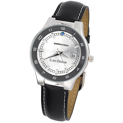 Ostrava Leather Watch - 1-1/2" Main Image