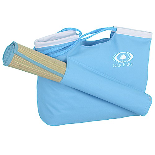 Beach Tote with Natural Fiber Mat Main Image