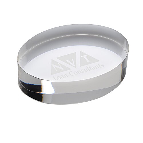 Oval Acrylic Paperweight Main Image