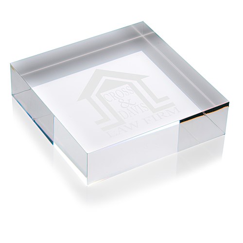 Square Acrylic Paperweight Main Image