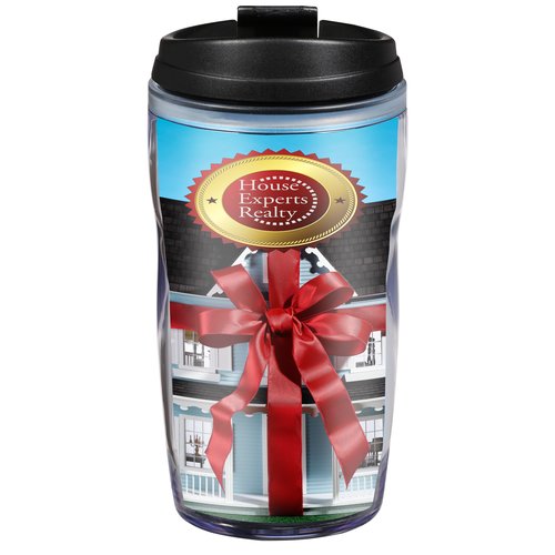 Full Color Curvy Insulated Travel Tumbler - 8 oz. Main Image