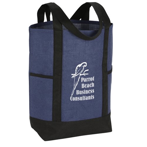 Side Pocket Jute Tote - 24 hr Main Image