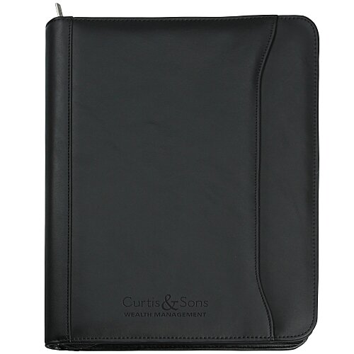 Millennium Leather Zippered Portfolio Main Image