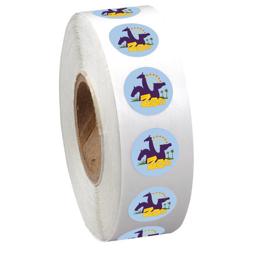 Full Color Sticker by the Roll - Circle - 1/2" Main Image