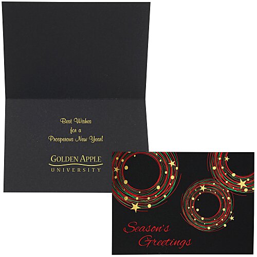 Festive Circles Greeting Card Main Image