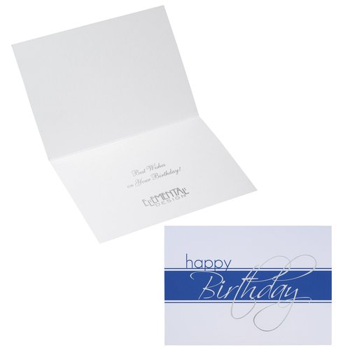 Happy Birthday Stripe Greeting Card Main Image