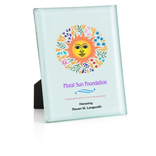 Jade Glass Plaque Main Image