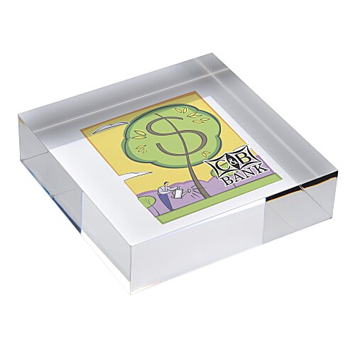 Square Acrylic Paperweight - Full Color Main Image