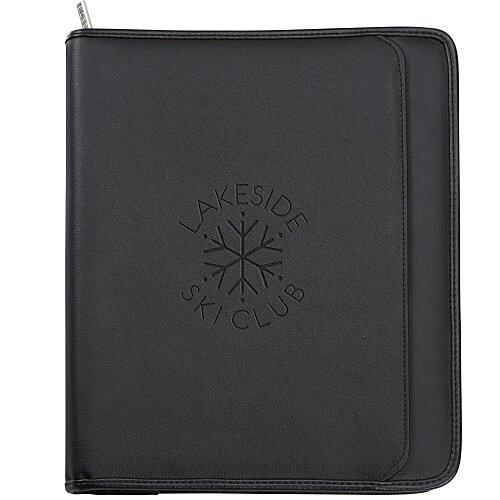 Manhattan Leather Zippered Portfolio Main Image