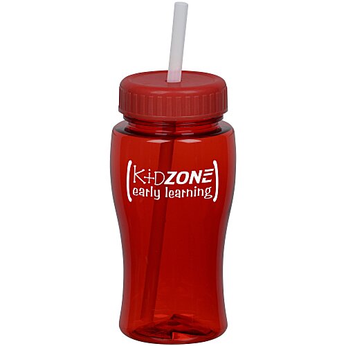 Poly-Pure Lite Bottle with Straw Lid - 18 oz. Main Image
