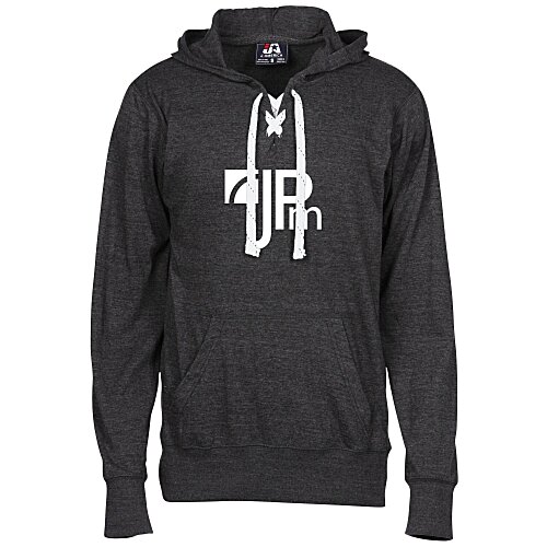 J. America Sport Lace Jersey Hooded Tee - Screen Main Image