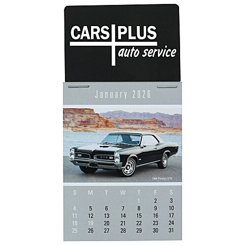Muscle Car Stick Up Calendar - Rectangle Main Image
