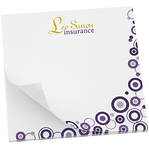 Souvenir Designer Sticky Note - 3" x 3" - Dots - 25 Sheet Main Image