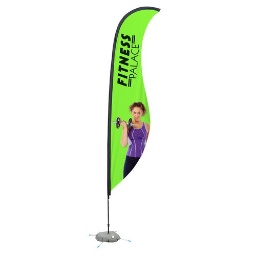 Indoor Sabre Sail Sign - 13' - One Sided Main Image
