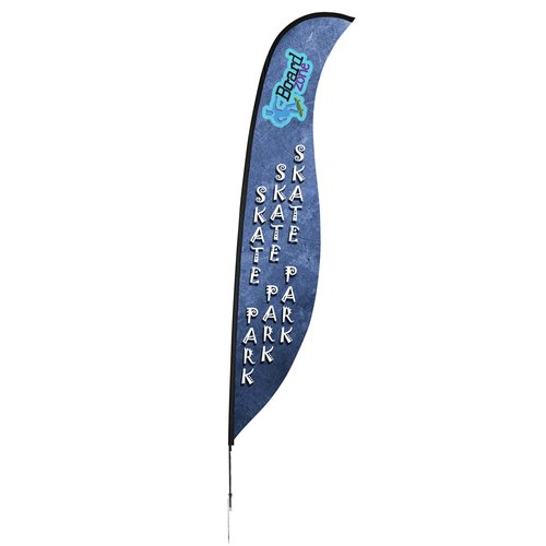 Outdoor Sabre Sail Sign - 17' - One Sided Main Image