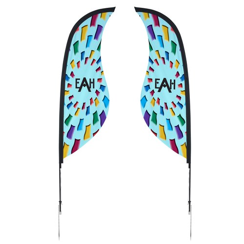 Outdoor Sabre Sail Sign - 9' - Two Sided Main Image