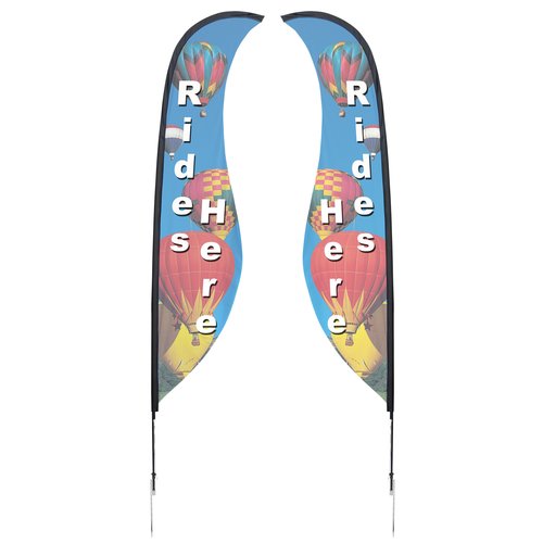 Outdoor Sabre Sail Sign - 13' - Two Sided Main Image