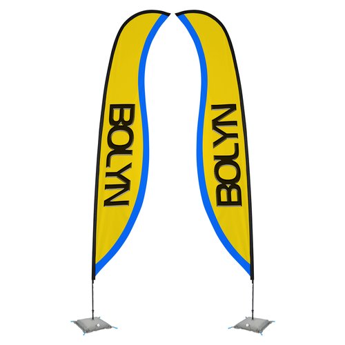 Indoor Sabre Sail Sign - 17' - Two Sided Main Image