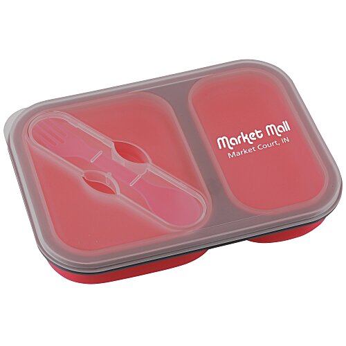 Collapsible Two-Section Food Container Main Image
