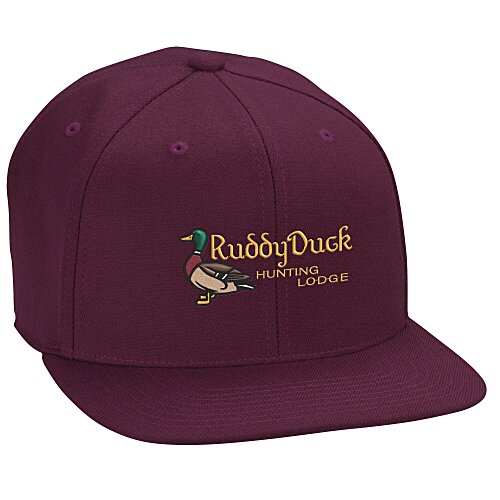 Flexfit Wool Blend Flat Bill Snapback Cap Main Image